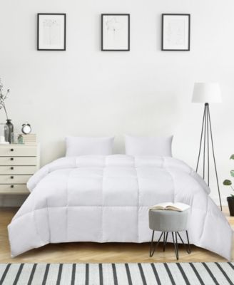 Kathy Ireland - Ultra-Soft Nano-Touch Light Warmth White Down Fiber Comforter King
