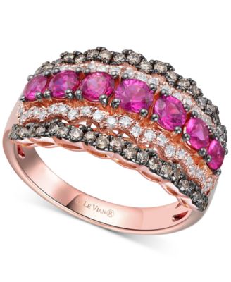 Le Vian - Passion Ruby (1 ct. t.w.) & Diamond (5/8 ct. t.w.) Multirow Ring