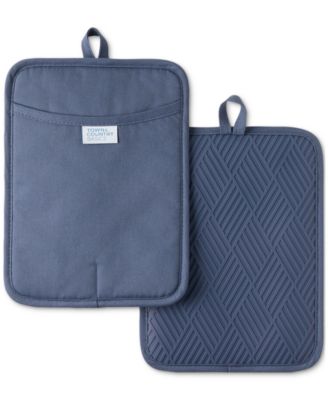 Town & Country Living - Basics Silicone Basketweave Pot Holders, Set of 2
