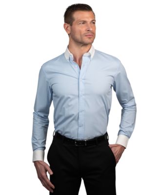 Tayion Collection - Men's Slim-Fit Dress Shirt