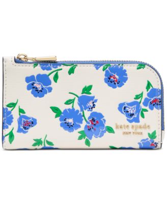 kate spade new york - Devin Springtime Blooms Leather Small Bifold Wallet