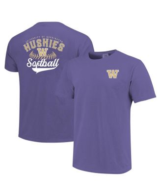 Image One - Men's Purple Washington Huskies Softball Walk Off T-Shirt