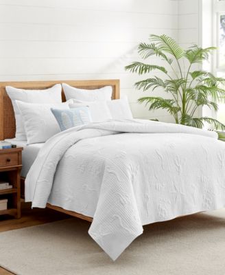 Levtex - Cross Stitch Sea Textured 3-Pc. Quilt Sets