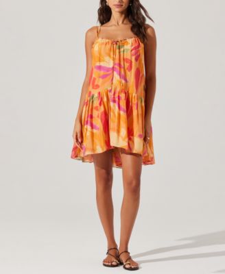 ASTR the Label - Women's Keala Tie-Front Swing Dress