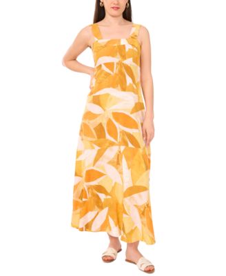 Vince Camuto - Women's Printed Thick Strap Maxi Dress