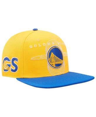 Pro Standard - Men's Gold/Royal Golden State Warriors Logo Morph Snapback Hat