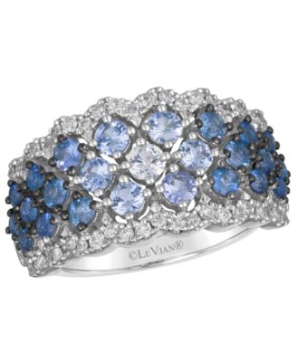 Le Vian - Sapphire Ombre (1.21 ct. t.w.), White Sapphire (.10 ct. t.w.) and Vanilla Diamond Ring (.36 ct. t.w.) in 14K Vanilla Gold