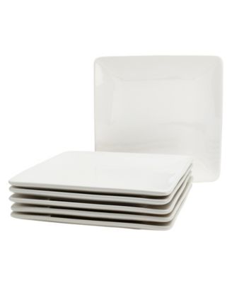 Tabletops Gallery - Elegance Square Salad Plates, Set of 6