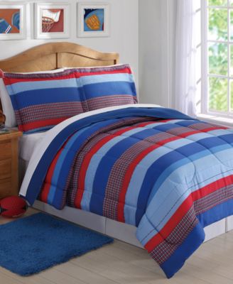 My World - Sebastian Reversible 2-Pc. Stripe Twin Comforter Set
