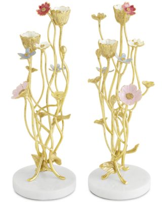 Michael Aram - Wildflowers Candle Holders, Set of 2