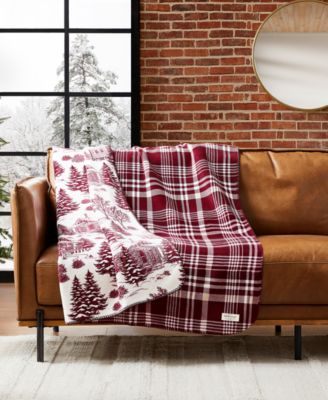 Weatherproof - Nowell Reversible Plaid Throw Blanket, 50" x 70"
