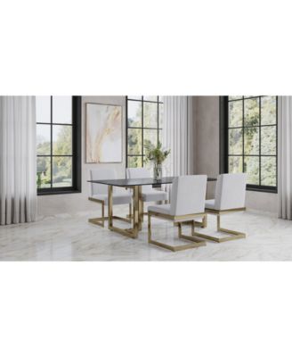 Furniture - Emila 5pc Dining Set (Rectangular Table + 4 Chairs), Created for Macy's