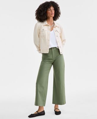 On 34th - Women's Cropped Wide-Leg Chino Pants