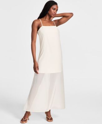 Bar III - Women's Sheer Overlay Maxi Dress