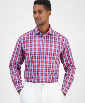 Club Room - Men's Plaid Dress Shirt