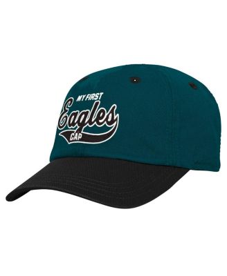 Outerstuff - Baby Boys and Girls Green, Black Philadelphia Eagles My First Tail Sweep Slouch Flex&nbsp;Hat