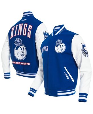 Pro Standard - Men's Blue Sacramento Kings 2024/25 City Edition Wool Varsity Full-Zip Jacket