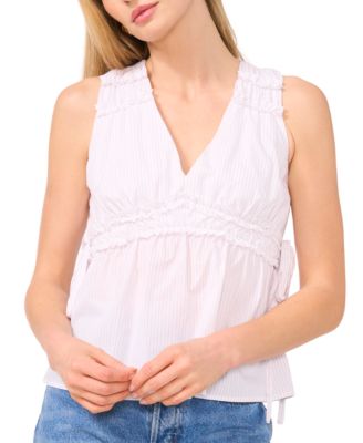 1.STATE - Women's Aurora Cotton Sleeveless V-Neck Top