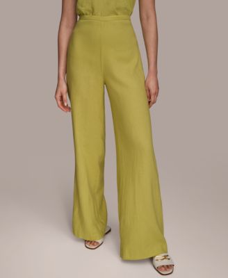Donna Karan New York - Women's Linen-Blend Wide Leg Pants