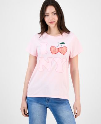 Freeze 24-7 - Juniors' New York Appliqu&eacute; Graphic T-Shirt