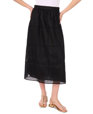 1.STATE - Women's Embroidered Midi Skirt