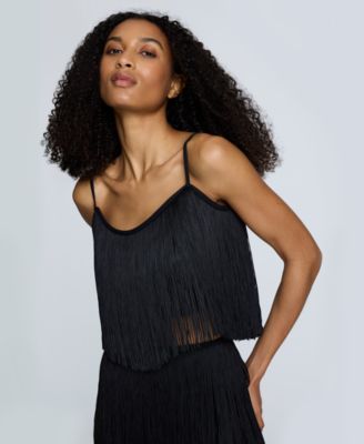 Kenneth Cole - Women's Fringe Cropped Camisole Top
