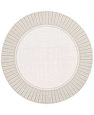 Livabliss - Alfresco ALF-9681 Taupe 5'3" Round Area Rug