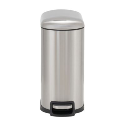 Household Essentials - Stainless Steel 10L Tuscany Narrow Trash Bin