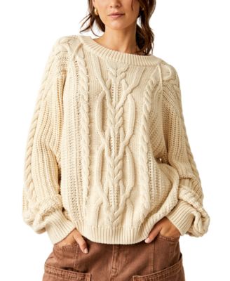 Free People - Women's Frankie Cable Sweater
