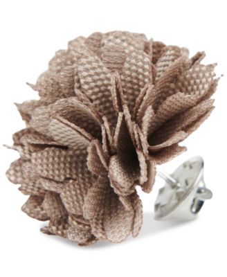 ConStruct - Men's Ceremony Satin Checkerboard Flower Lapel Pin