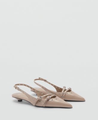 MANGO - Women's Die-Cut Kitten Shoes