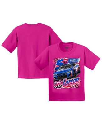 Hendrick Motorsports Team Collection - Big Boys and Girls Pink Kyle Larson T-Shirt