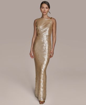 Donna Karan New York - Women's Sequin Sleeveless Gown