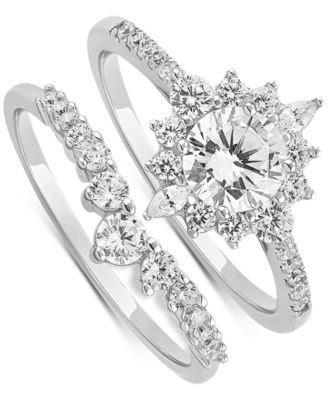 Giani Bernini - 2-Pc. Set Cubic Zirconia Bridal Set in Sterling Silver