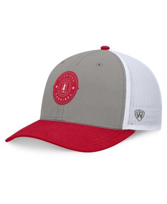 Top of the World - Men's Gray/Cardinal Stanford Cardinal Rob Trucker Adjustable Hat