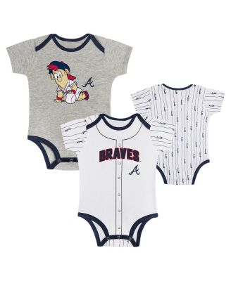 Outerstuff - Baby Boys and Girls 2-Pack Atlanta Braves Play Ball Bodysuit