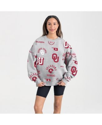 Gameday Couture - Women's Gray Oklahoma Sooners Always on Repeat Fleece Sweatshirt