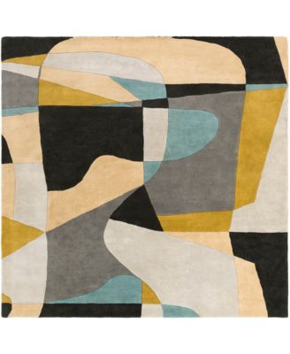 Livabliss - Forum FM-7194 Olive 8' Square Area Rug