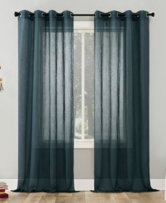 No. 918 - 51" x 63" Crushed Sheer Voile Grommet Top Curtain Panel