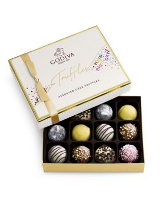 Godiva - Happy Birthday Truffle Gift Box, 12 Piece