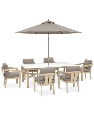 Agio - Reid Outdoor 7-pc Dining Set, (table + 6 chairs)