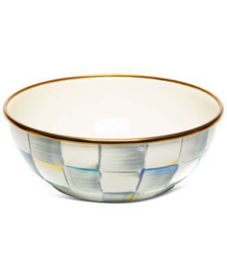 MacKenzie-Childs - Sterling Check Enameled Steel Everyday Bowl