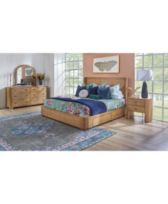 Furniture - Nordic 3 Pc. Queen Panel Storage Set (Bed, Dresser & Nightstand)