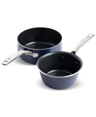 Blue Diamond - Ceramic Nonstick 1-QT. and 2-QT. Saucepan Set