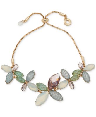 Anne Klein - Multi-Stone Flower Slider Bracelet