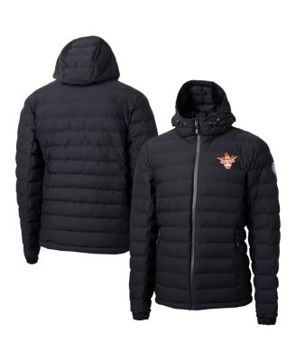 Cutter & Buck - Men's Black Texas Longhorns Vault Mission Ridge Eco Insulated Puffer Full-Zip Jacket