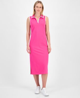 Nautica Jeans - Women's Johnny-Collar Sleeveless Midi Dress