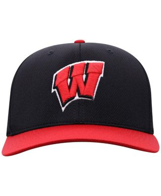 Top of the World - Men's&nbsp; Black Wisconsin Badgers Reflex Fitted Hat