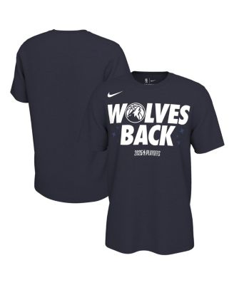 Nike - Men's and Women's&nbsp;Navy Minnesota Timberwolves 2025 NBA Playoffs On-Court Mantra T-Shirt