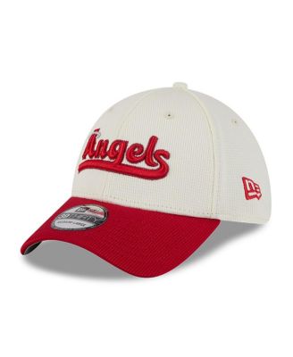New Era - Men's Cream/Red Los Angeles Angels City Connect Batting Practice 39THIRTY Flex Hat